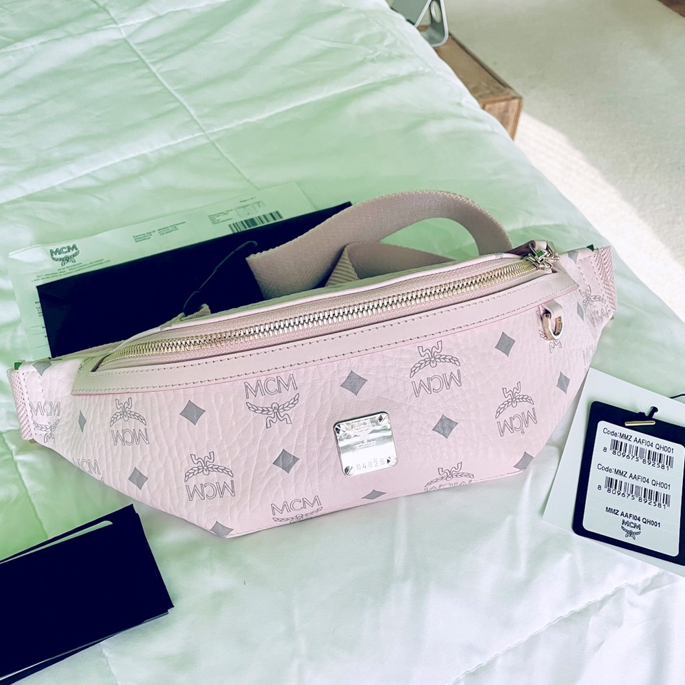 LIKE NEW Original MCM Fursten Belt Bag Visetos